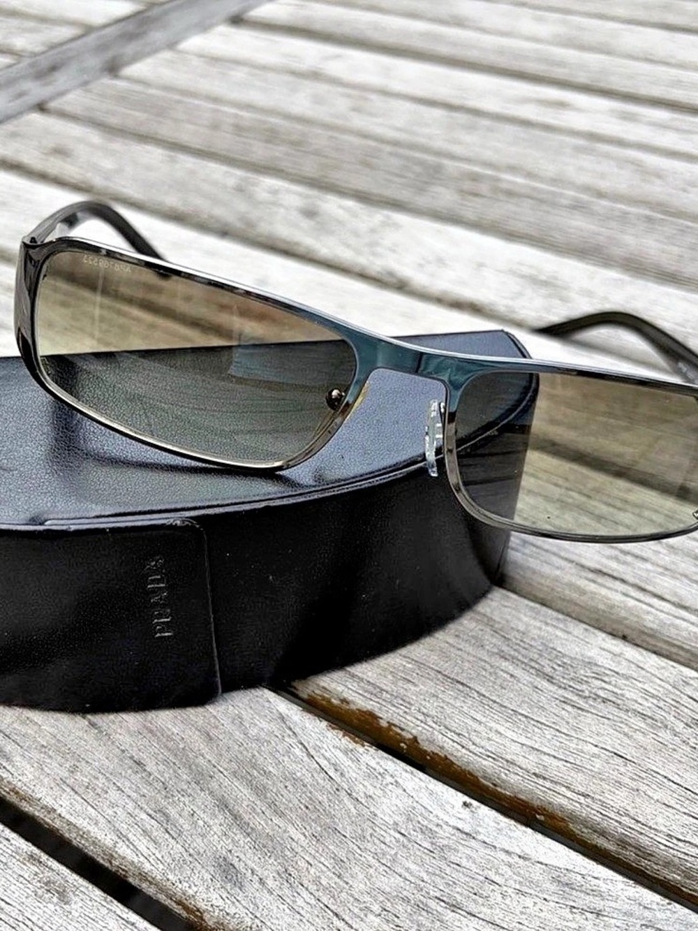 Prada Linea Rossa SPS 03Q Sunglasses Black & Gray